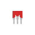 Блок перемычек на 3 контакта, 6 мм² (уп. 10 шт.)